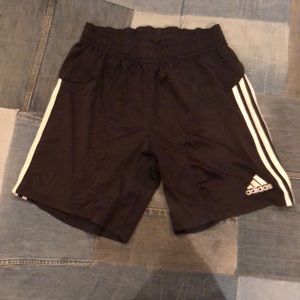 Small black adidas soccer shorts